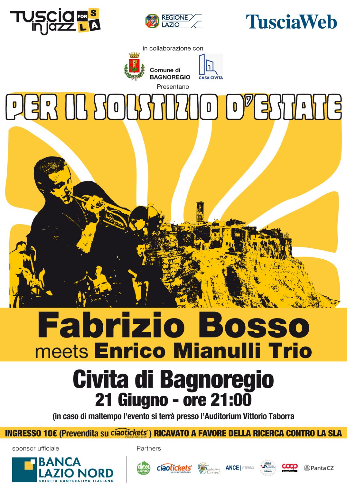 Fabrizio Bosso meets Enrico Mianulli trio in Civita di Bagnoregio