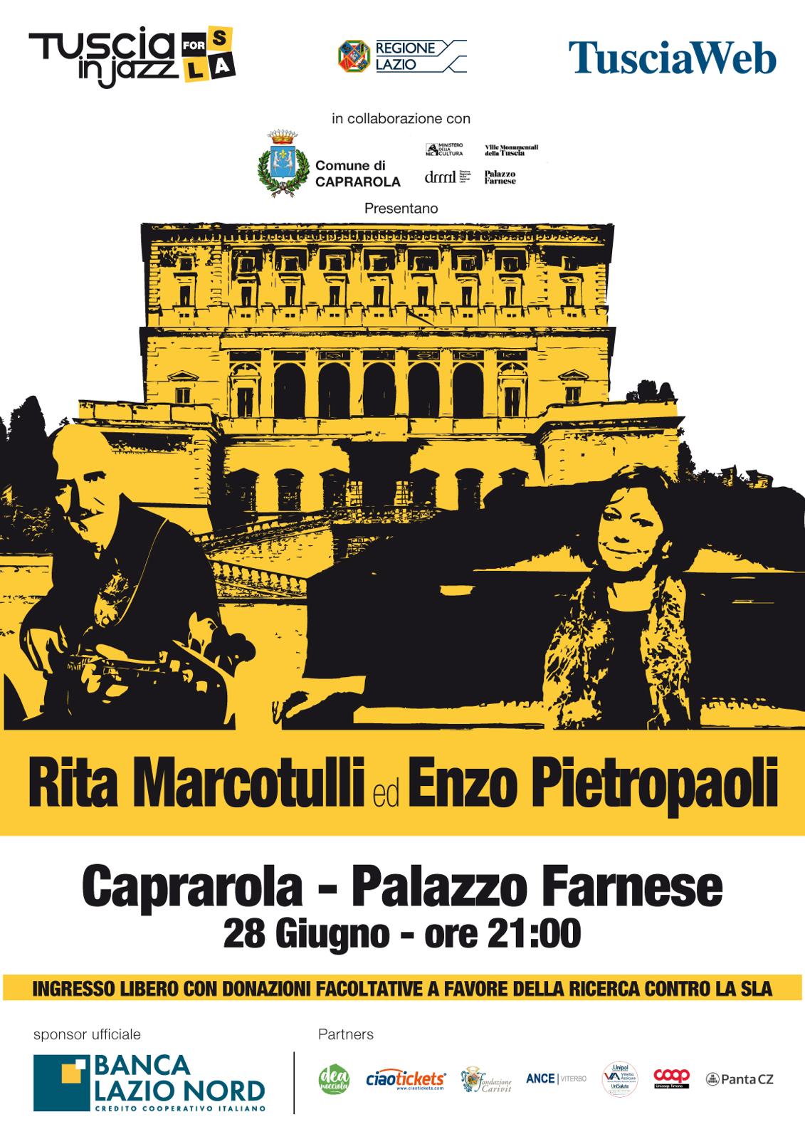 Rita Marcotulli e Enzo Pietropaoli a Palazzo Farnese